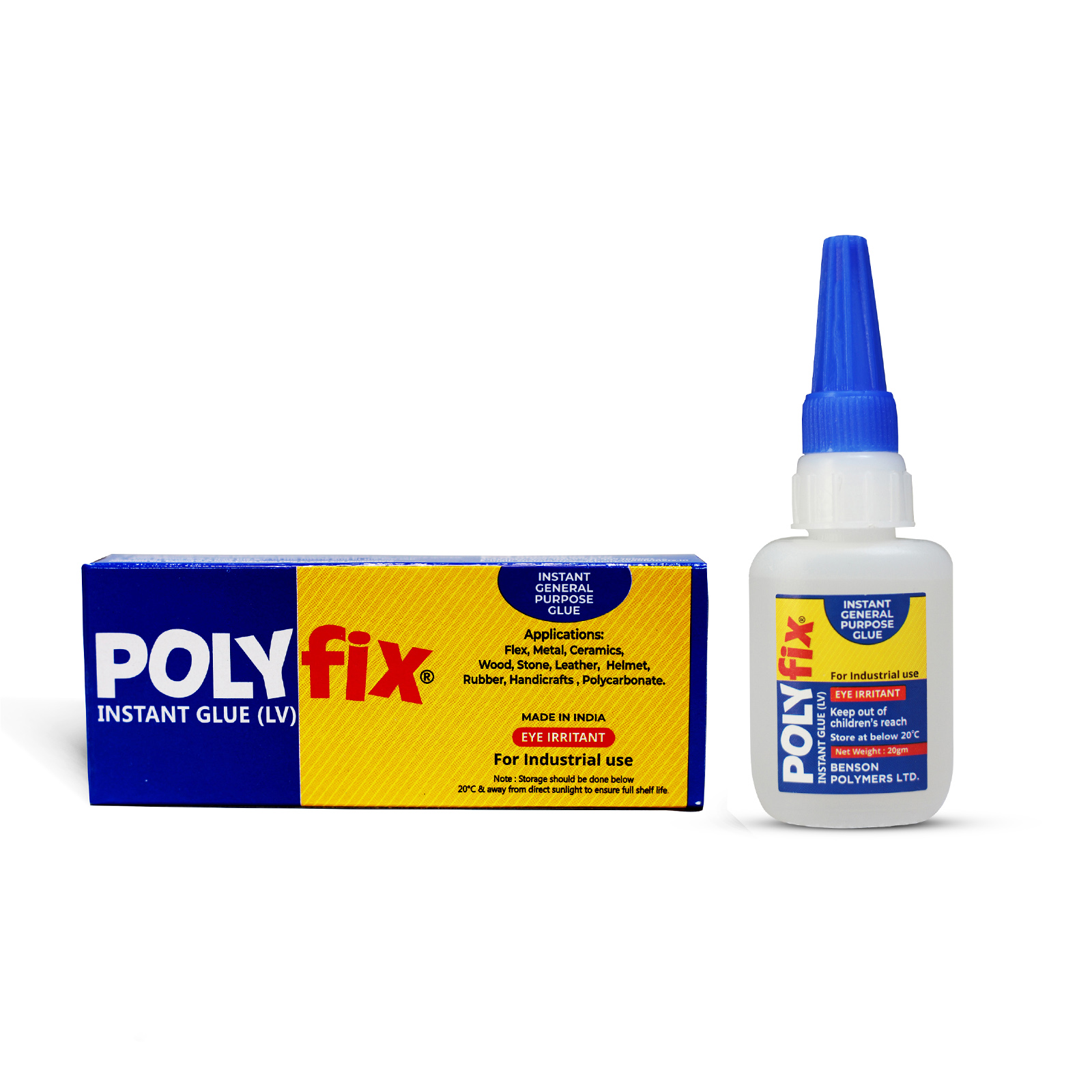 Rubber and Plastic Cyanoacrylate Super Glue - 5000 CPS / 1 Ounce Bottle / Case of 10